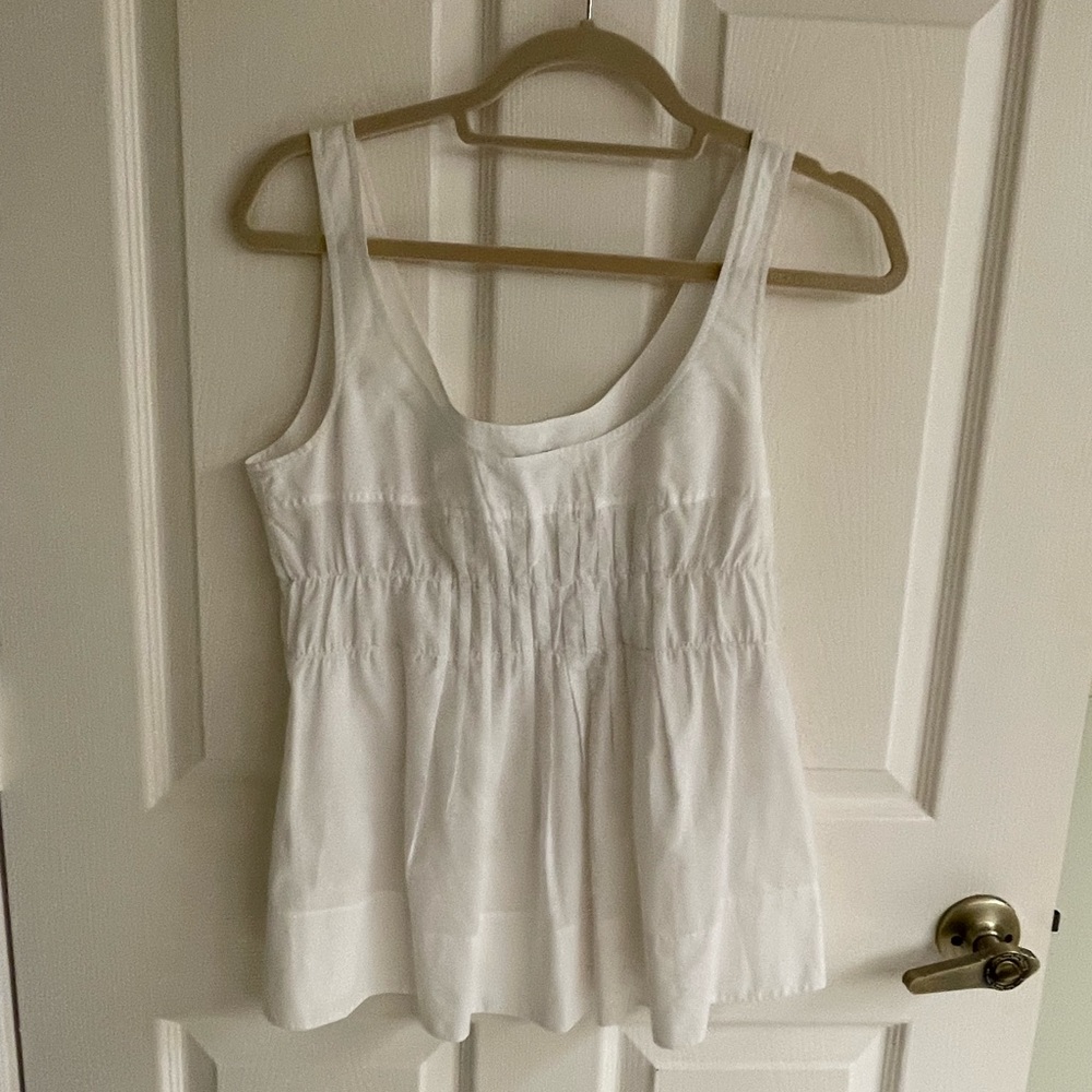 Vince Pintucked cotton top